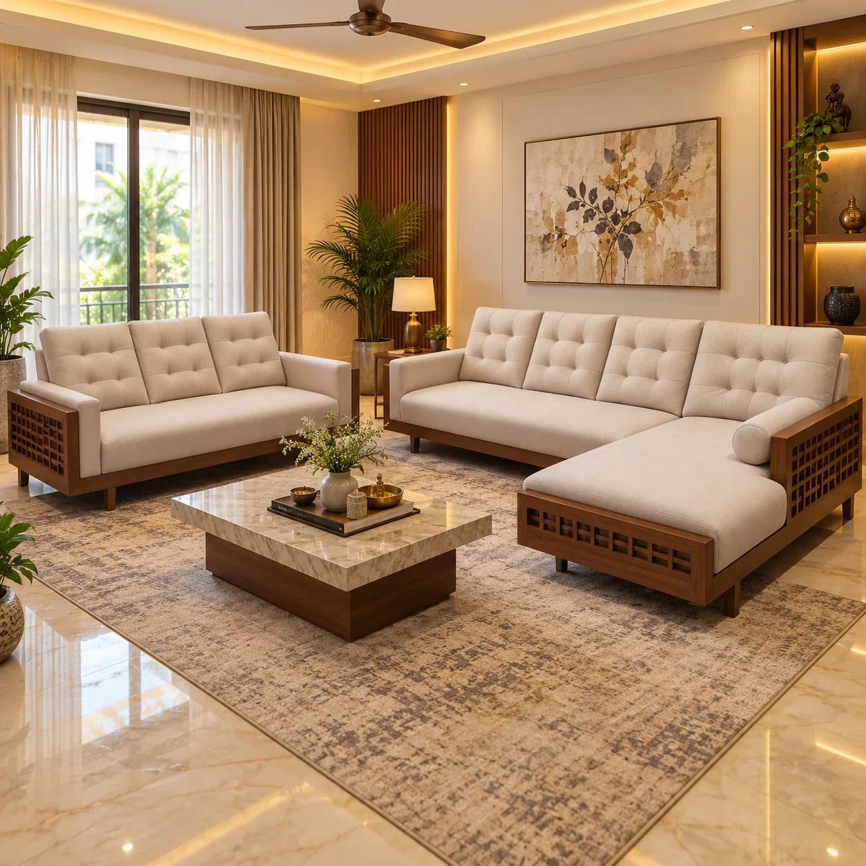 Aspen Tufted Sectional — photo 3